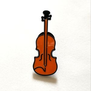 🧁 3/$30 Violin Enamel Pin NEW